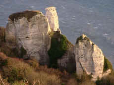 Beer Head, the most westerly outcropping of chalk in Britain.(South Devon)