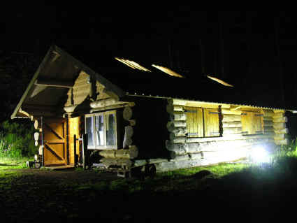 Moth trap at the Log Cabin